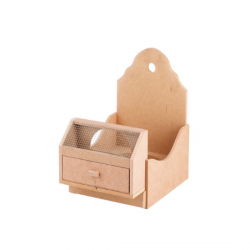 Soporte Madera Jaula Reclamo