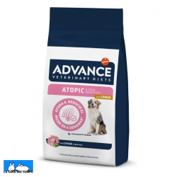 Pienso para perros de la marca advance para problemas atópicos de conejo