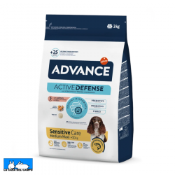 Pienso seco para perros de la marca advance sensitive de salmon