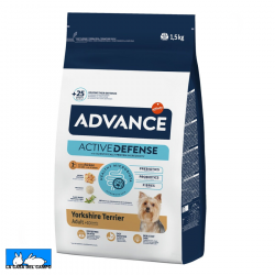 Pienso para perros de laraza Yorkshire de la marca Advance