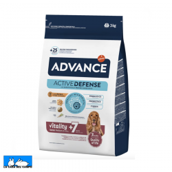 Saco de pienso advance dog senior medium para perros de más de 7 años