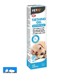 Gel de denticion para cachorros de la marca vetiq