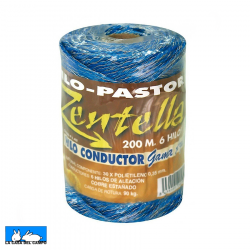 Hilo Conductor Azul Para Pastores Eléctricos 6 Hilos