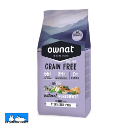Pienso para gatos esterilizados sin cereales de pescado de la marca Ownat