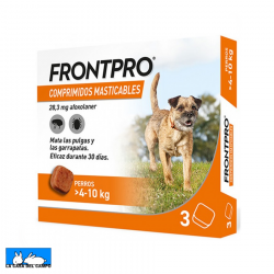 FRONTPRO 28 mg COMPRIMIDOS MASTICABLES PARA PERROS > 4-10 kg