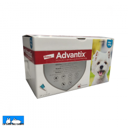 ADVANTIX 100 mg + 500 mg SOLUCION SPOT-ON PARA PERROS (> 4 kg - 10 kg)