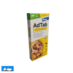 ADTAB 450 mg COMPRIMIDOS MASTICABLES PARA PERROS (>11-22 kg) 3 COMPRIMIDOS