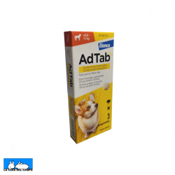 ADTAB 225 mg COMPRIMIDOS MASTICABLES PARA PERROS (>5,5-11 kg) 3 COMPRIMIDOS